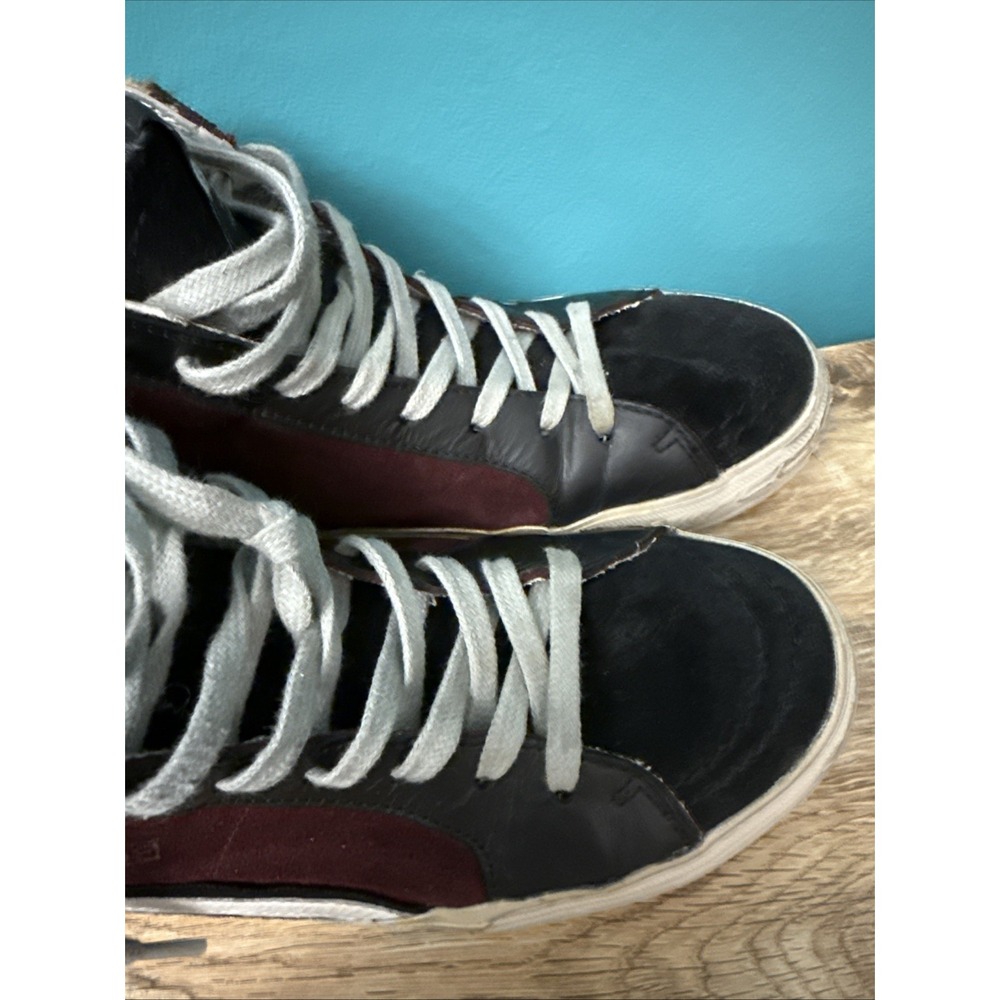 Golden Goose Deluxe Brand GGDB High Top Sneaker Leather Suede Leopard Slides 6 - Picture 2 of 10